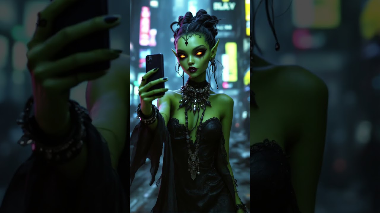 My AI Alien art 💖 #aiart #aiartwork #digitalart #alienart#aliens #style #fashion #weird #folklore