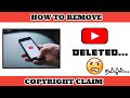 How To Remove Copyright Claim On Youtube Tamil Remove Copyright Copyright Claim Tamil 2020