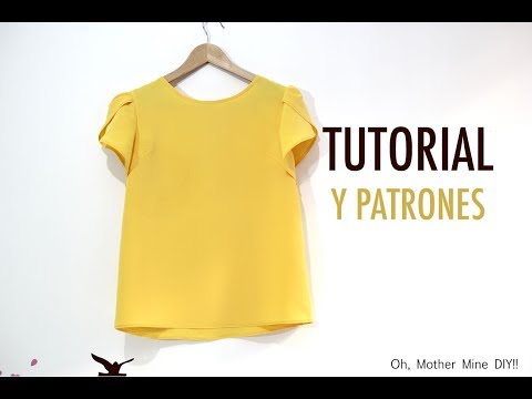 DIY Costura Blusa manga amapola para mujer (patrones gratis)