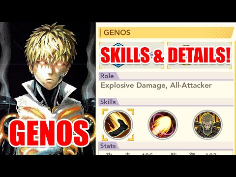 SSR GENOS Skills & Details! [One Punch Man: THE STRONGEST]