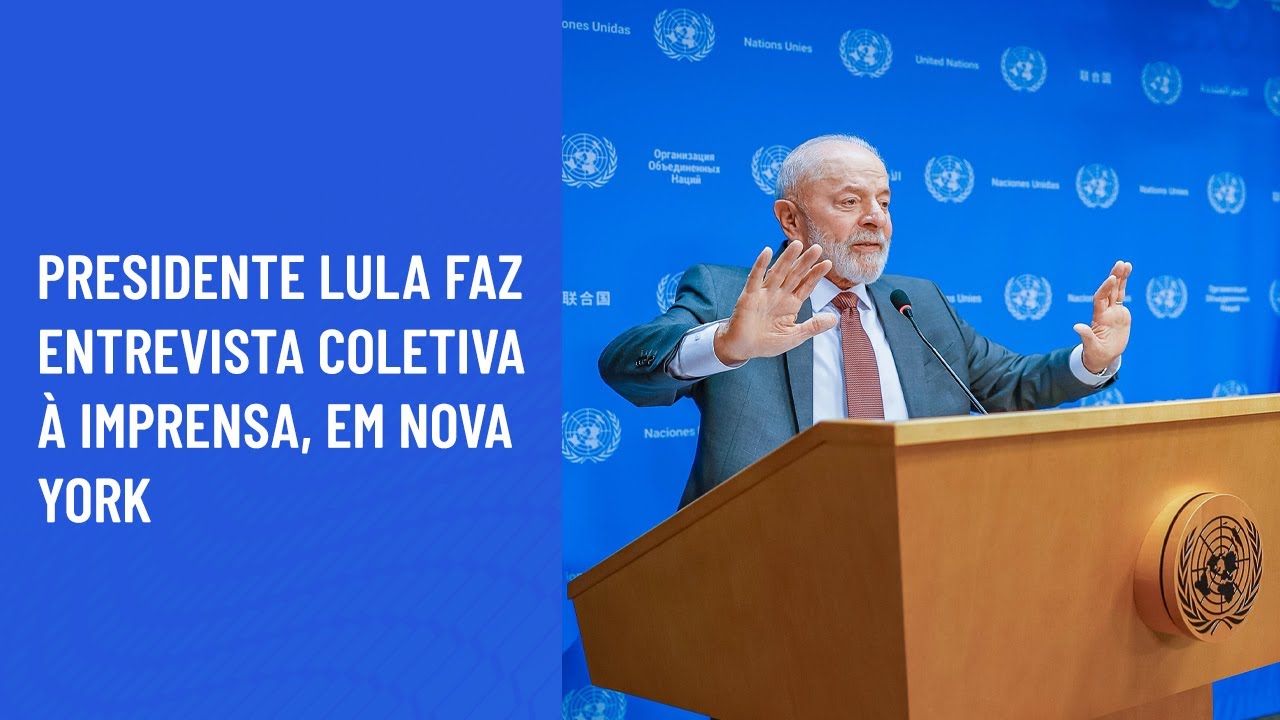 Presidente Lula faz entrevista coletiva à imprensa, em Nova York