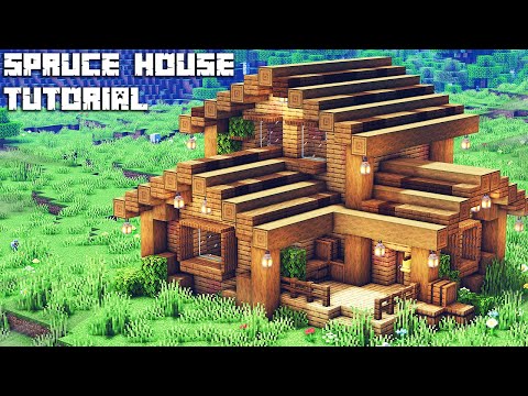 Minecraft: Starter Wooden Base From 3 Simple Part Tutorial 1.17