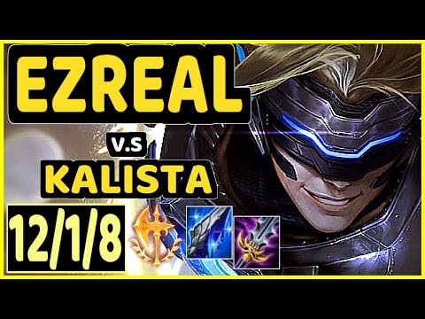YANG (EZREAL) vs KALISTA - 12/1/8 KDA BOTTOM ADC CHALLENGER GAMEPLAY - BR