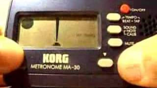 Video thumbnail for How to use a Korg MA 30 Metronome by stringsavvy