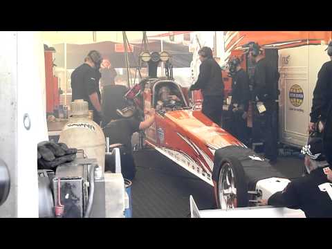 Micke Kagered Top Fuel Pits Warm Up