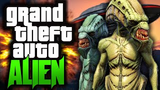 GTA 5 Movie: "Alien Attack!" - Part 1 - (GTA 5 Mods Funny Moments)