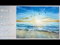 How to Paint Sunrise with Watercolor 🌄 - Vieu