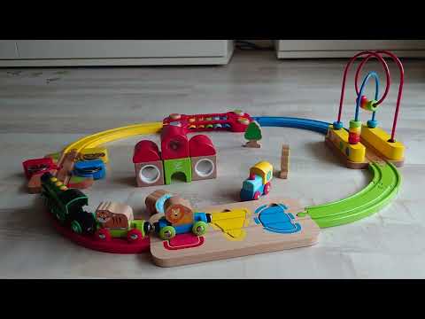 Spielzeugeisenbahn   Tolle Züge   Hape und Brio Toys   Regenbogen Puzzle Eisenbahn Set