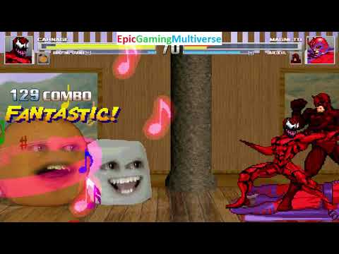 Annoying Orange And Carnage VS Mega Tigerzord And Daredevil In A MUGEN Match / Battle / Fight
