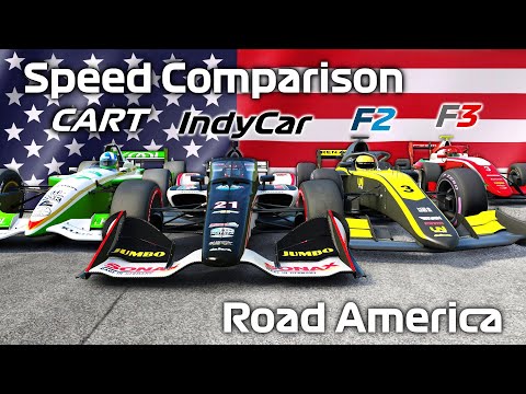 IndyCar 2020 vs F2 vs F3 vs CART 1999 | Road America [No DRS] | #AssettoCorsa