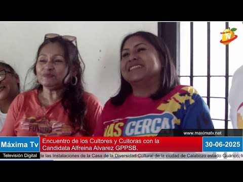 Encuentro de Cultores y Cultoras del Municipio Fco. de Miranda con la Candidata Alfreina Alvarez