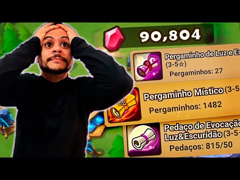 O CARA TEM QUASE 100K DE CRISTAL ! SAIU ATÉ NAT5 LD 😱 - Summoners War: Sky Arena