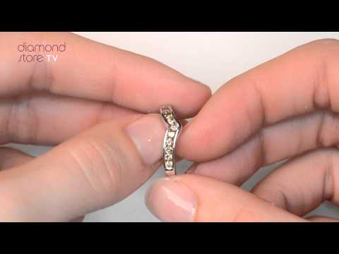 E4527 - Diamond 0.27CT 9K White Gold Wishbone Ring