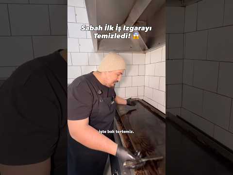 Sabah İlk İş Izgarayı Temizledi! 😱 | Miante Burger 🍔#food #delicious #yemek #fastfood #hamburger