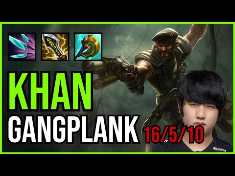 KHAN - GANGPLANK vs. AKALI Mid | KR CHALLENGER | PATCH 10.25