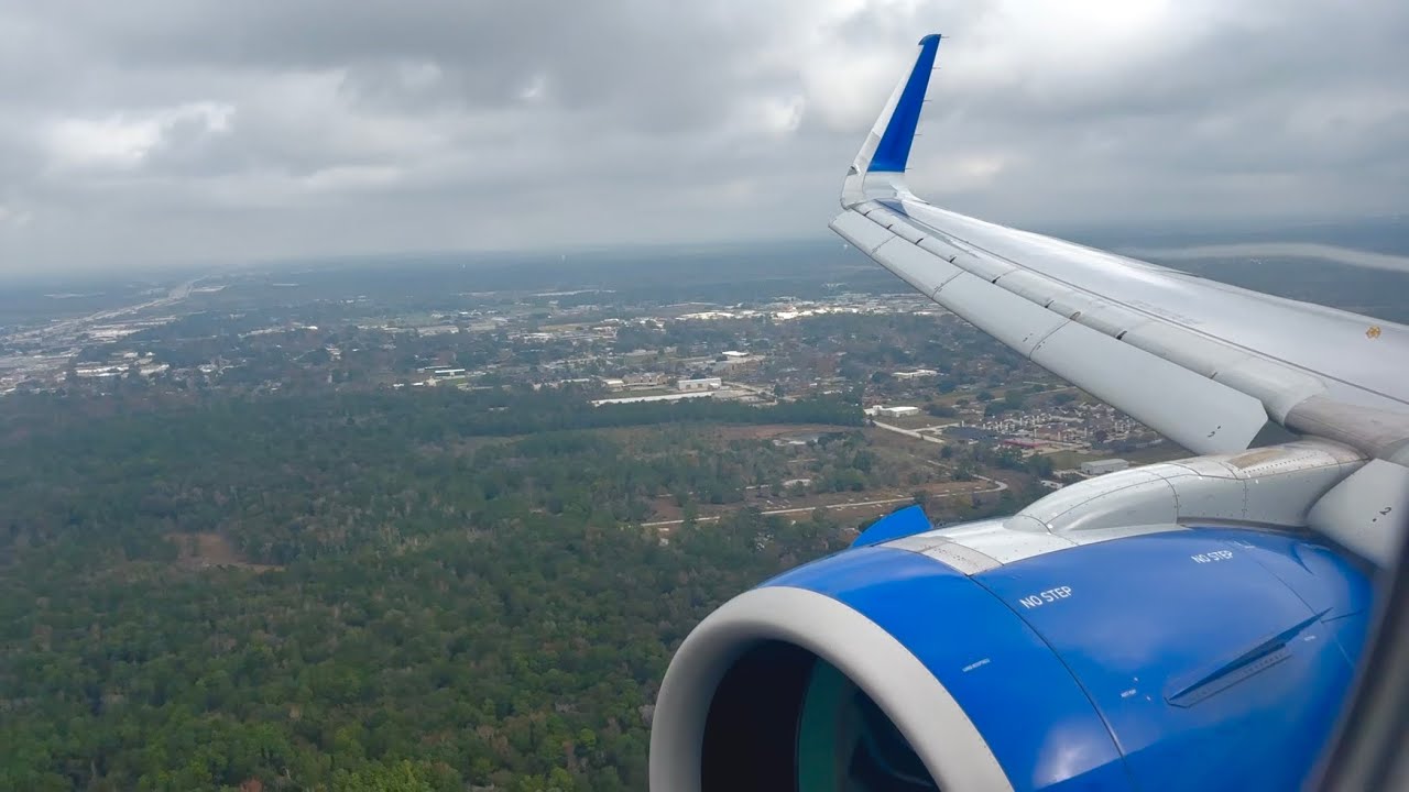 Firm Houston landing - United Airlines - Airbus A321 NEO