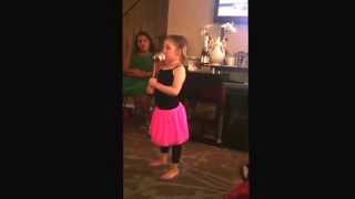 Khloe singing, Halfway There by Jordan Knight and Nick Carter.