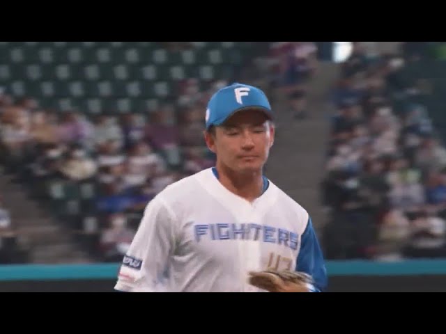 【2回表】素早い動きでダブルプレー!! ファイターズ・水野達稀 好守でピンチを救う!!  2024年3月23日 北海道日本ハムファイターズ 対 横浜DeNAベイスターズ