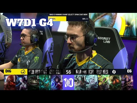 DIG vs EG | Week 7 Day 1 S12 LCS Spring 2022 | Dignitas vs Evil Geniuses W7D1 Full Game