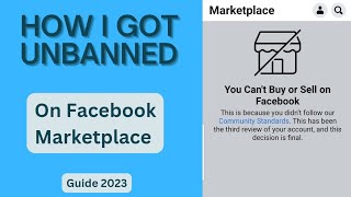 How I Got Unbanned On Facebook Marketplace 2023