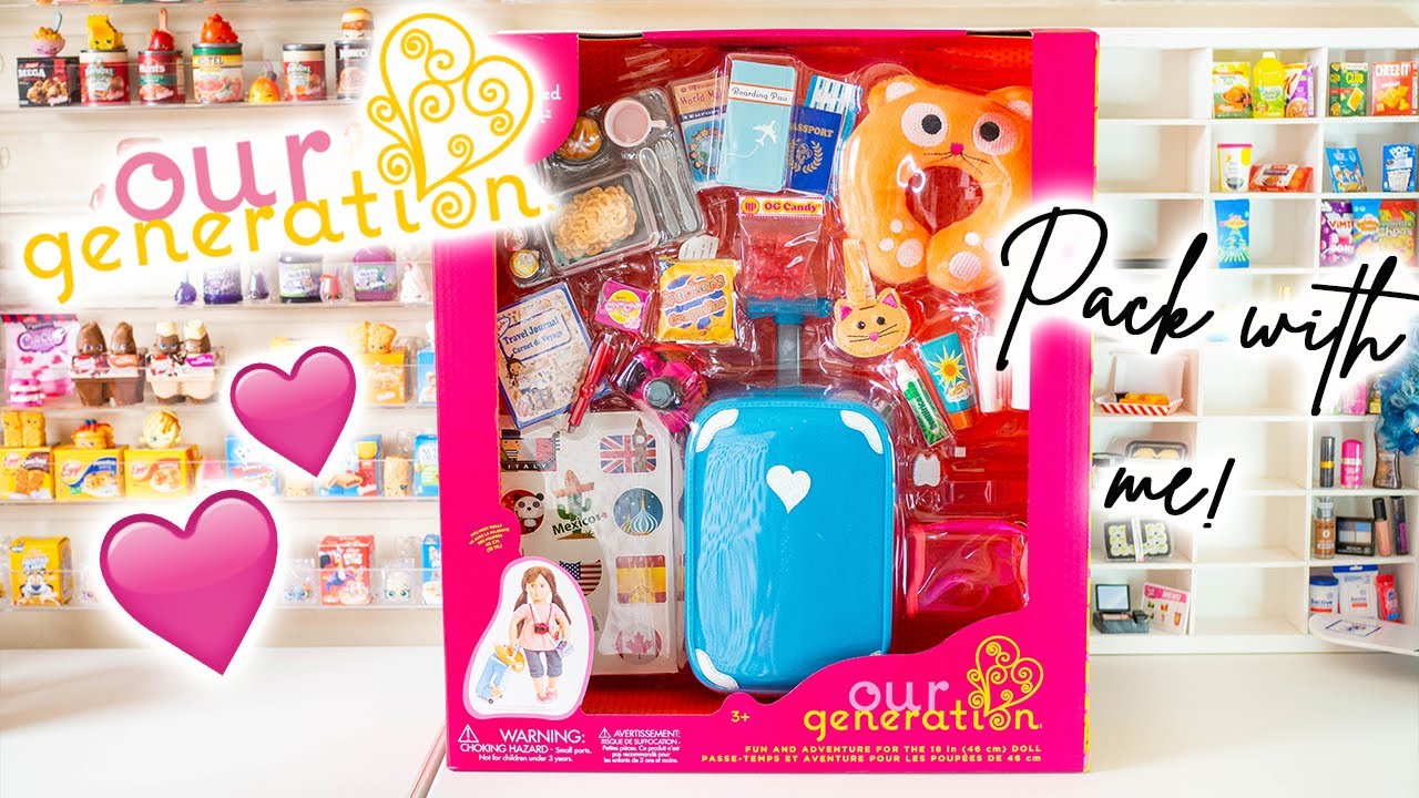 Our Generation Well Traveled Luggage Set Unboxing - Come & Pack My Suitcase With Me!