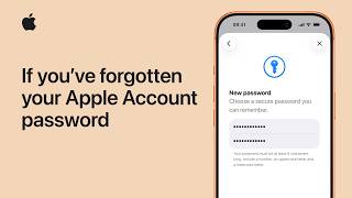 What to do if you’ve forgotten your Apple Account password | Apple Support