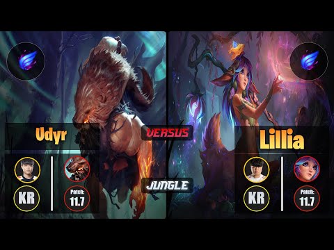 Cuzz UDYR (Jungle) [Phase Rush] VS Clid LILLIA - Challenger KR Patch 11.7