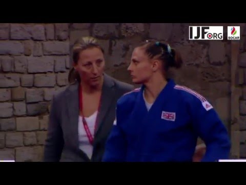 Alice Schlesinger (GBR) - Marijana Miskovic (CRO). Judo Grand Slam Baku 2016  Final