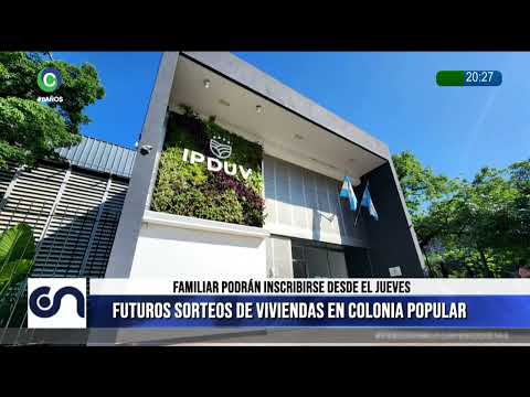 FUTUROS SORTEOS DE VIVIENDAS EN COLONIA POPULAR