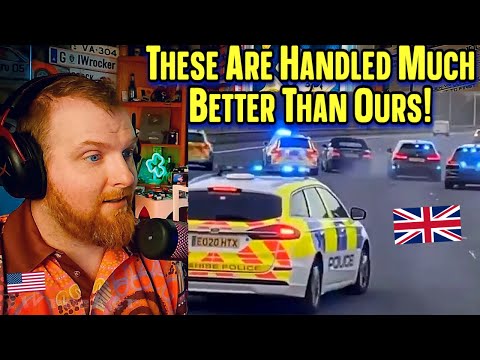 American Reacts to Over 100mph Police Chases in Britain..