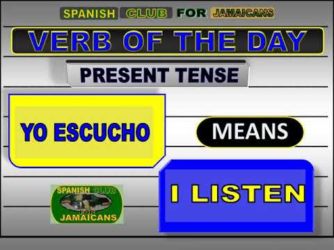Verb of the Day-Escuchar 👂