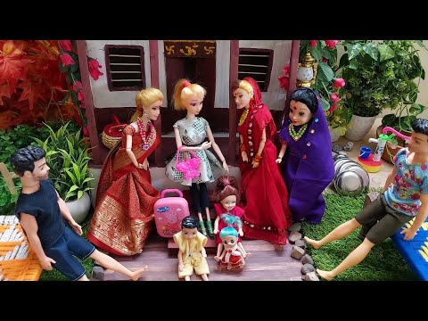Dilli Wali Barbie Epi-239/Barbie Doll All Day Routine In Indian Village/Barbie Doll Bedtime Story