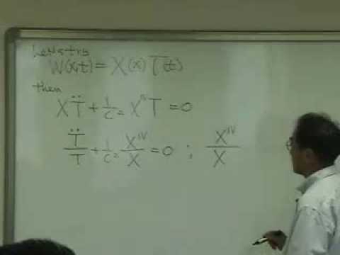 [Lecture 27-7: Vibration of Beam 2] Mechanical Vibration by Prof. Yang-Hann Kim at KAIST