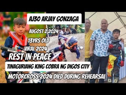 😥ARJAY GONZAGA now signing off @motorcross2024 Tinaguriang KING COBRA NG DIGOS CITY Died by accident