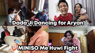 Dada Ji Dancing for Aryan | MINISO Me Huwi Fight | Our Propose Day in Korea