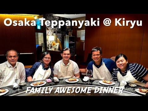 Best Meal Ever - Teppanyaki Awesome Dinner || Kiryu WAGYU Beef - Osaka Japan Travel (Vlog # 247)