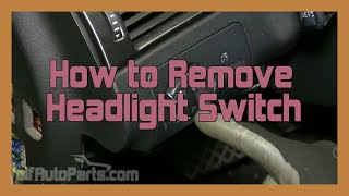 How to Remove the Headlight Switch for Audi and VW (Wolf Auto Parts)