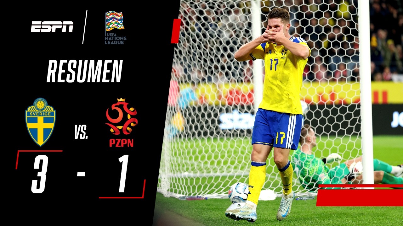 SUECIA SUPERÓ A POLONIA QUE TUVO A LEWANDOWSKI EN EL BANCO | Suecia 3-1 Polonia | RESUMEN