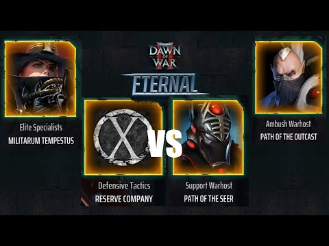 Dawn of War 2: Eternal Mod 2 vs 2 Imperial Guard and Space Marines vs Eldar