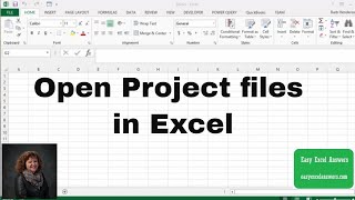 Open Project files in Excel without Project installed
