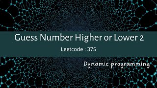 YouTube video 'Guess number higher or lower 2  || Leetcode 375'