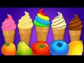 Learn Colors With Ice Creams & Soccer Ball | Ep 2 - Best Learning Videos for Toddlers