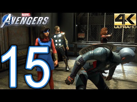 Marvel's AVENGERS PC 4K Walkthrough - Part 15 - City Under Siege, Desert Vault (Multiplayer)