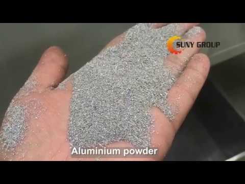 Recycling plant for aluminum plastic scraps
