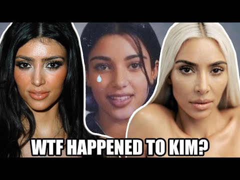 weird a$s transformation of Kim Kardashian - wtf happened?!