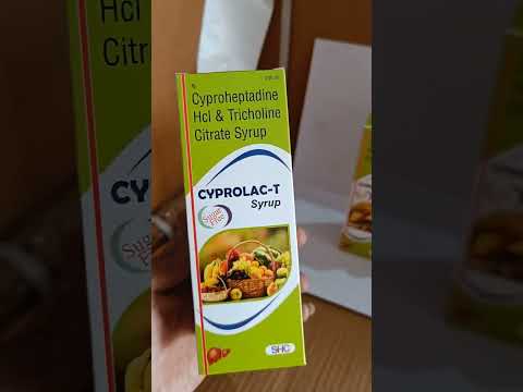 SHC Cyproheptadine HCL And Tricholine Citrate Syrup, Prescription, Treatment: Appetiser