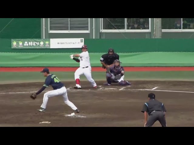 【ファーム】イーグルス・山下 貴重な追加点となるセンターへのタイムリーヒット!! 2020/10/6 E-S(ファーム)