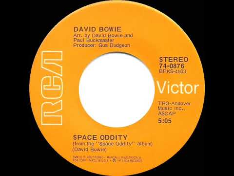 1973 HITS ARCHIVE: Space Oddity - David Bowie (stereo 45--#1 UK hit)