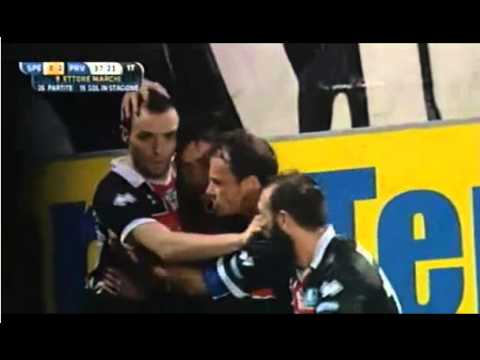 Goal Rigore Marchi Spezia 0 2 Pro Vercelli Serie B 03/03