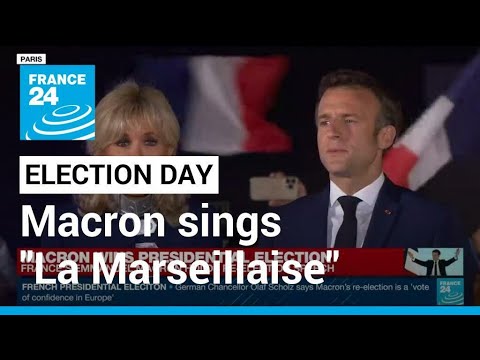 France's re-elected Macron sings "La Marseillaise", the French national anthem • FRANCE 24 English